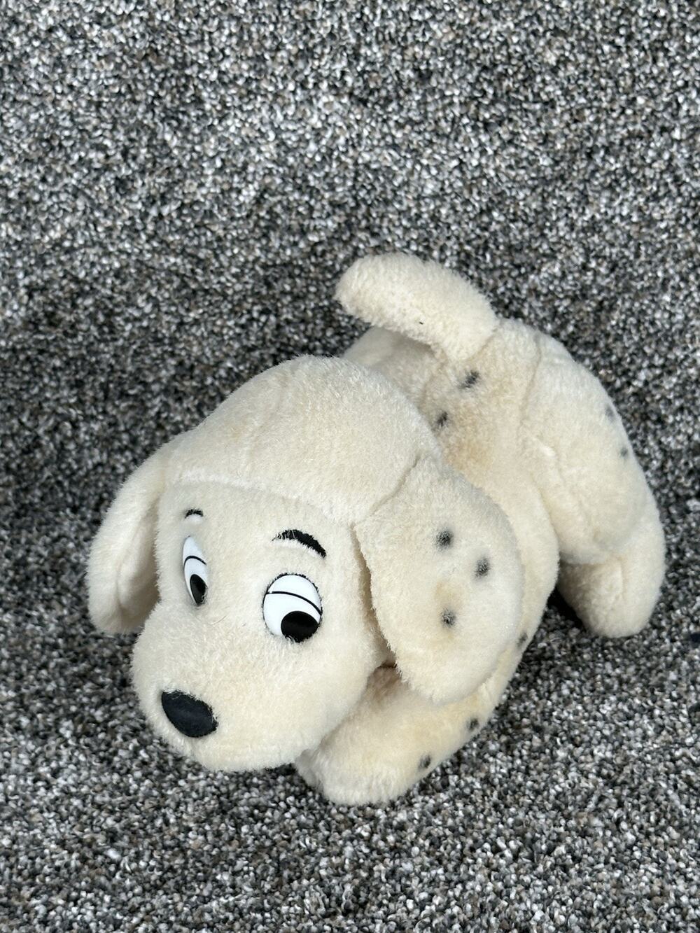 Disney Store 101 Dalmatian Penny Plush Stuffed Animal Pink Name Collar 7"